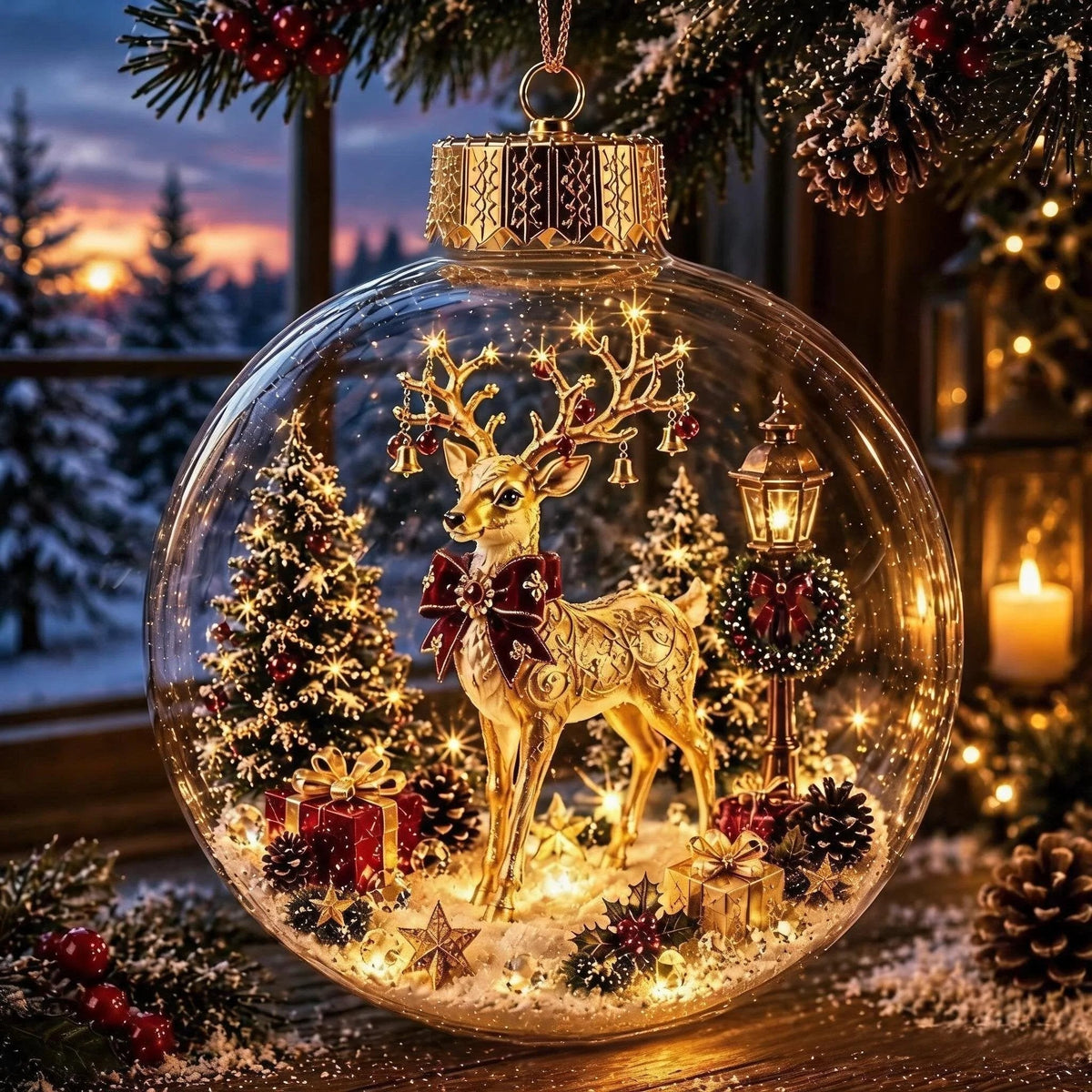 ๐ Light-Up Christmas Diorama Ornament ๐ฅ