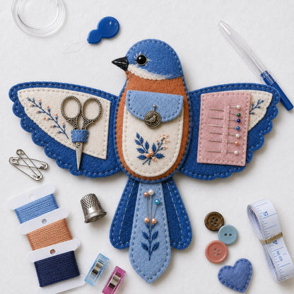🐦 DIY Felt Bird Sewing Craft Kit 🧵
