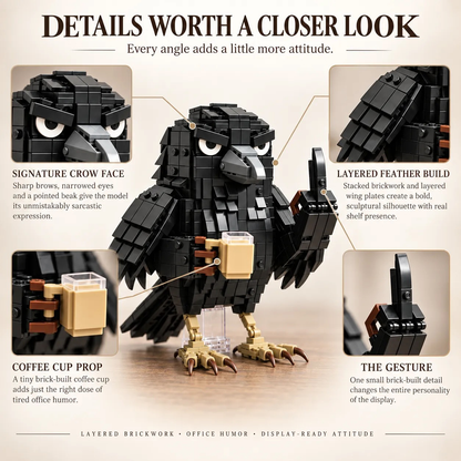 Sarcastic Crow Building Block Set