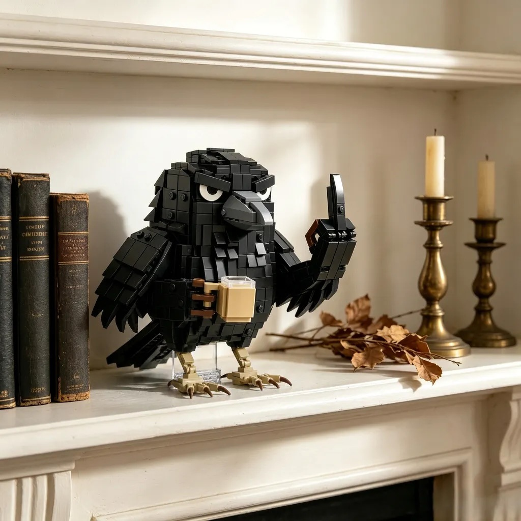 Sarcastic Crow Building Block Set